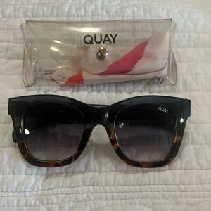 Quay Australia Black and Tortoise Sunglasses